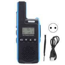 (EU Plug) Q1 Mini Walkie Talkie Hochleistung Akku HD Display EU