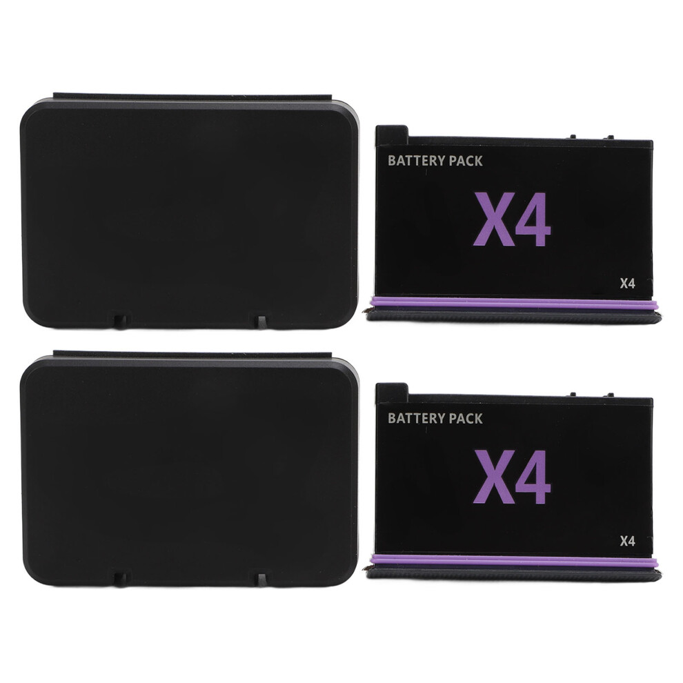 (2 Pieces) Action Camera Battery 3.85V 9.63Wh 2500Mah For X4 With Storage Box 643505079494