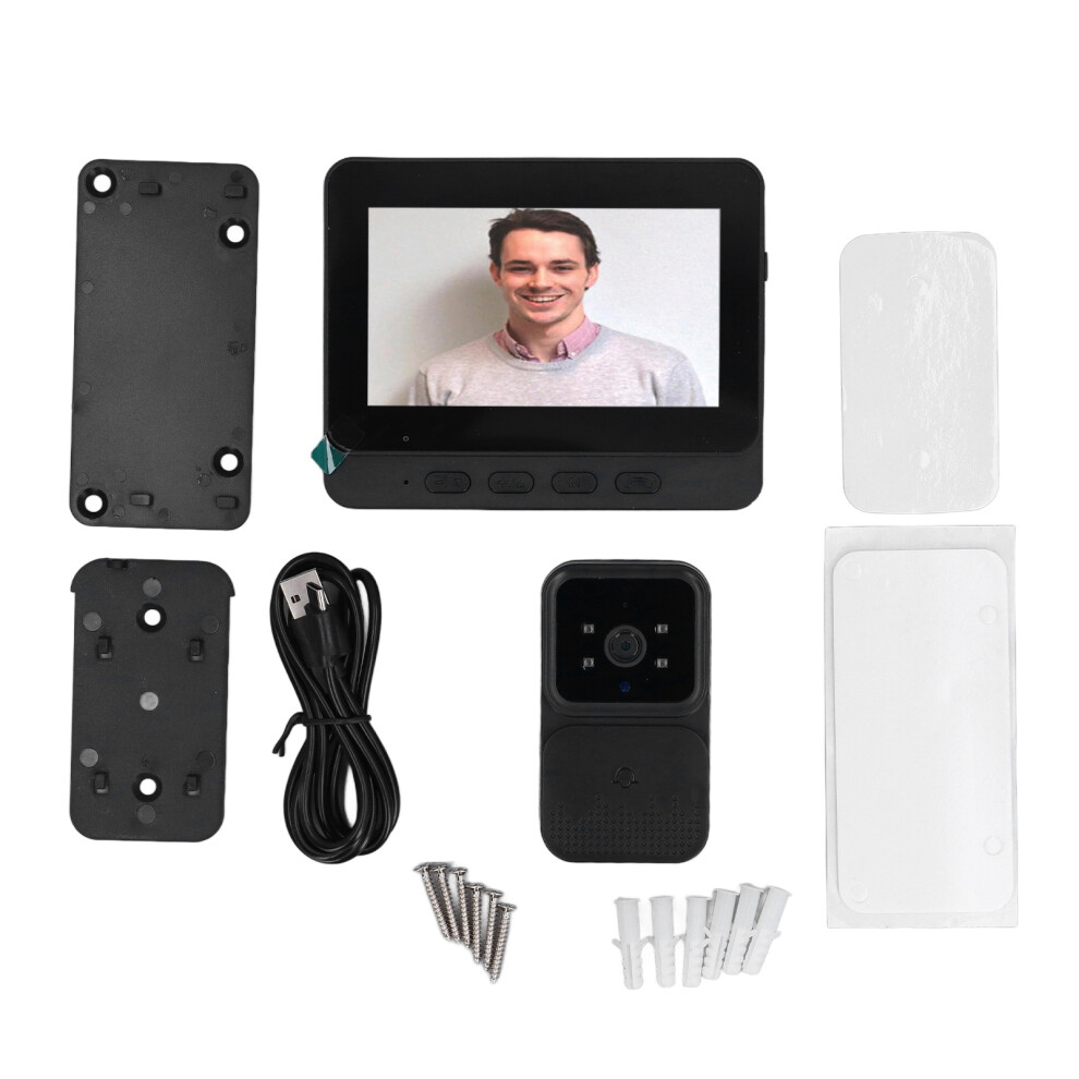 Wireless 4.3In Wifi Video Doorbell 2-Way Intercom For Home Indoor 604725119216