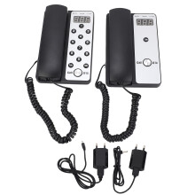 (EU Plug) Pair Host Extension Wireless Intercom for Office Building