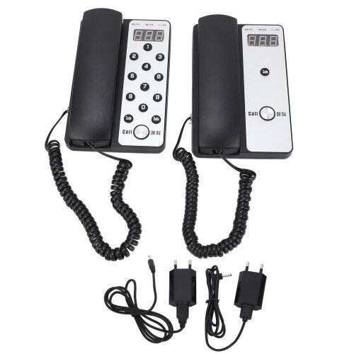 (EU Plug) Pair Host Extension Wireless Intercom for Office Building