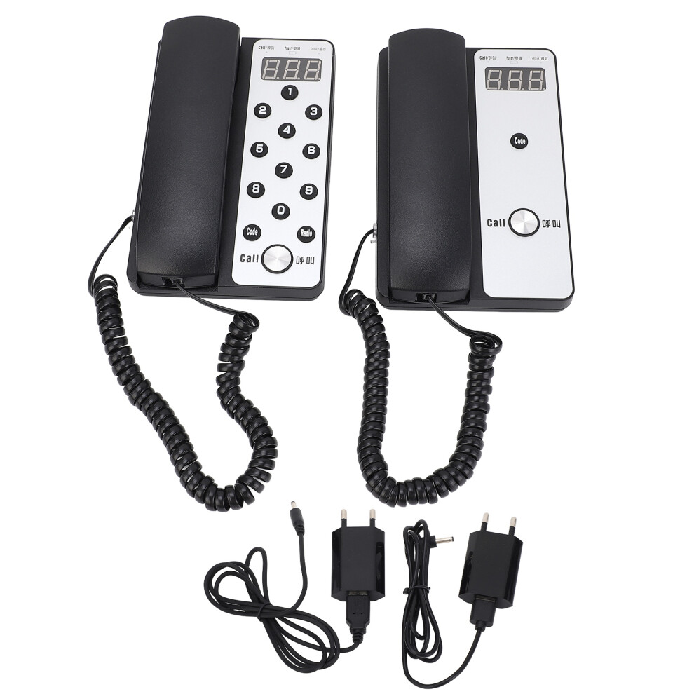 (Eu Plug) Pair Host Extension Wireless Intercom For Office Building 604725154187