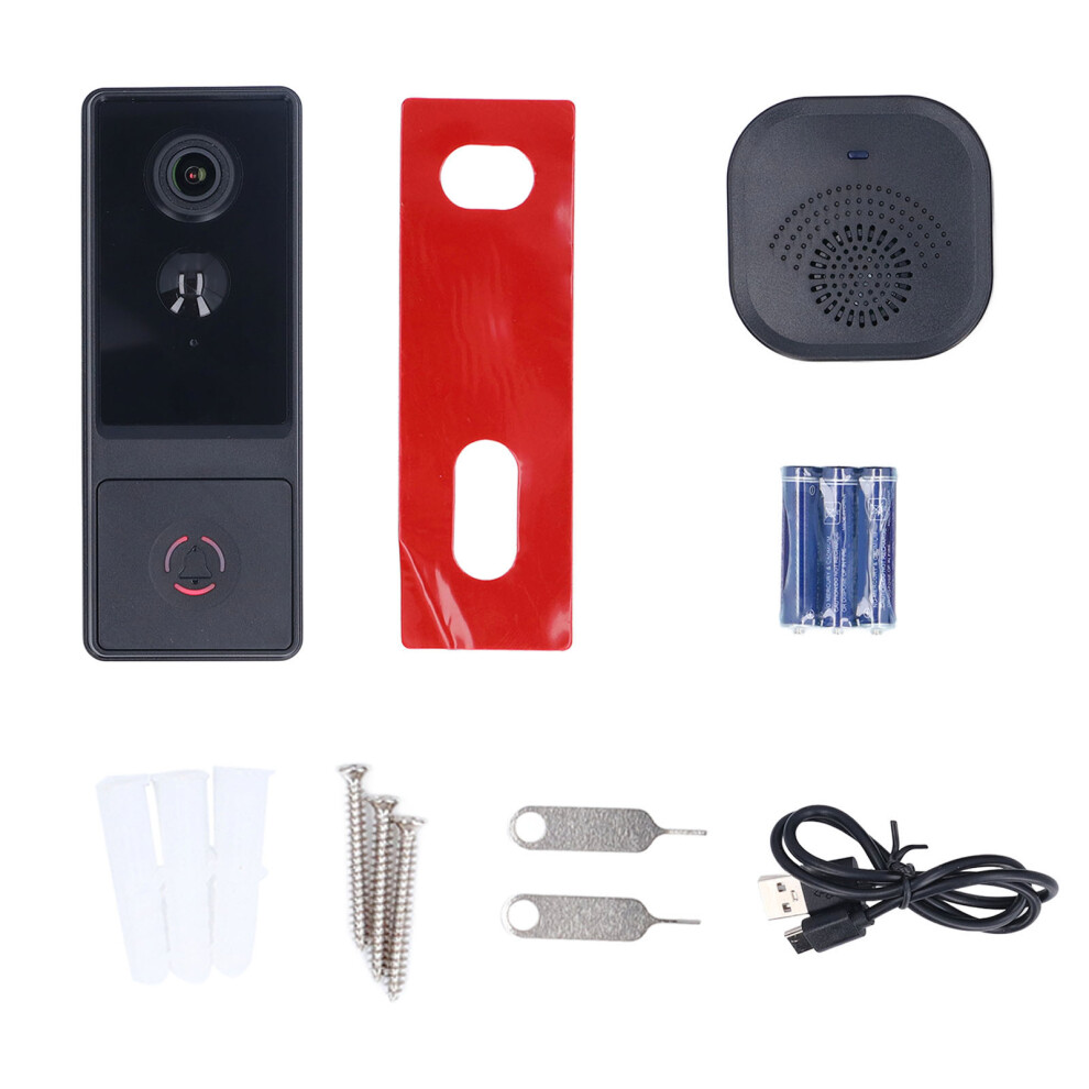 Video Doorbell Wifi Night Vision 1080P Hd Rechargeable Wireless 604725119261