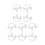 5Pairs Silicone Earbud Inserts for MTH600 MTH650 MTH800 MTH850 4