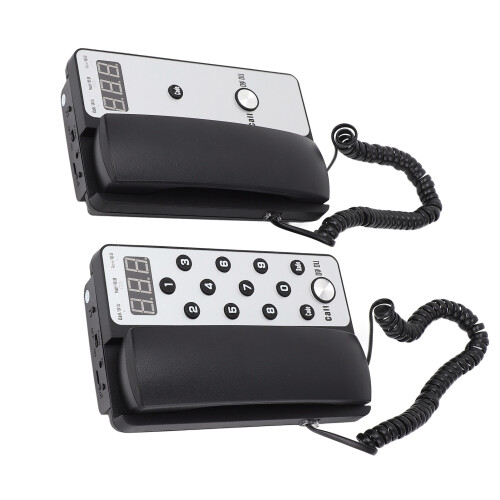 (EU Plug) Pair Host Extension Wireless Intercom for Office Building 1