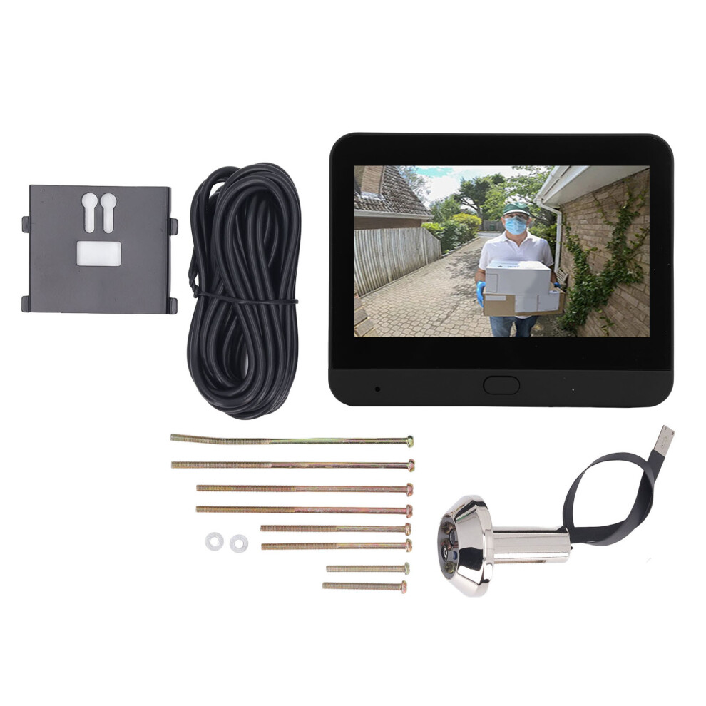 (Black) 4.3Inch Ips Lcd Peephole Viewer 120 1080P Wifi Night Vision Black 604725119667