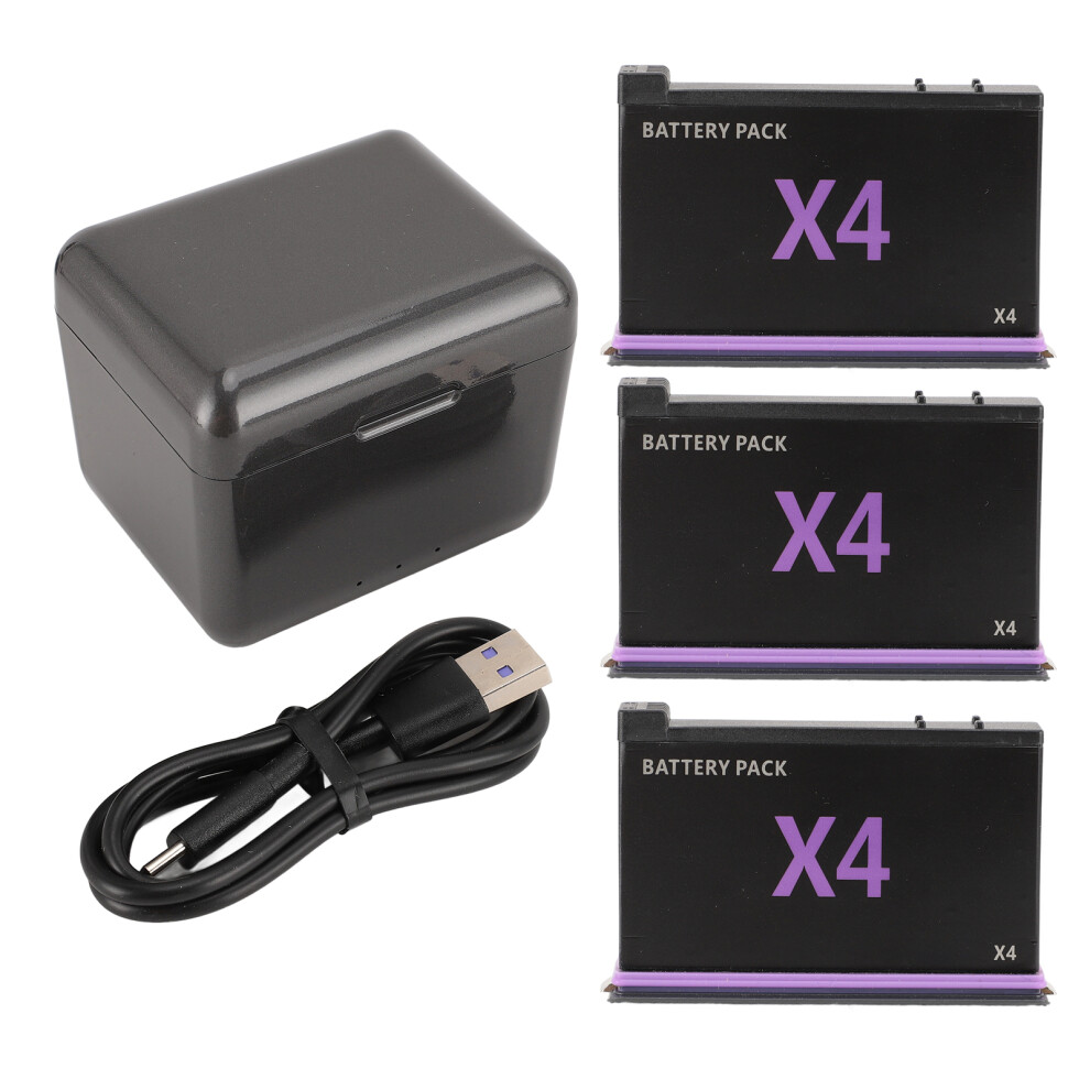 Fast Charging Battery Charger Hub With 3X2500mah Batteries For X4 643505080230