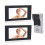 (EU Plug AC100-240V) Video-Interkom 2x 7" Touchscreen EU-Stecker 100-240V 5