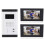 (EU Plug AC100-240V) Video-Intercom mit IR-Nachtsicht, 2 Einheiten, 7 Zoll, EU-Stecker 2