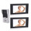 (US Plug AC100-240V) Video-Interkom 2x 7" Touchscreen EU-Stecker 100-240V 3