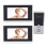 (EU Plug AC100-240V) Video-Interkom 2x 7" Touchscreen EU-Stecker 100-240V 4