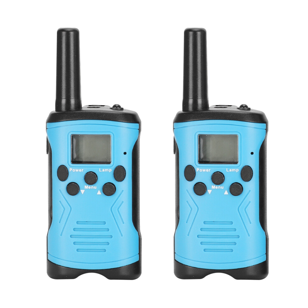 () T50 2 Pcs Children's Walkie Talkie 3Km Blue/Yellow 604725158284