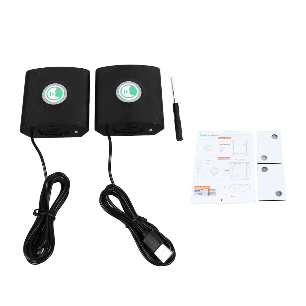 2-Way Intercom Doorbell Long Standby Loud Volume Wireless For Home 604725125477