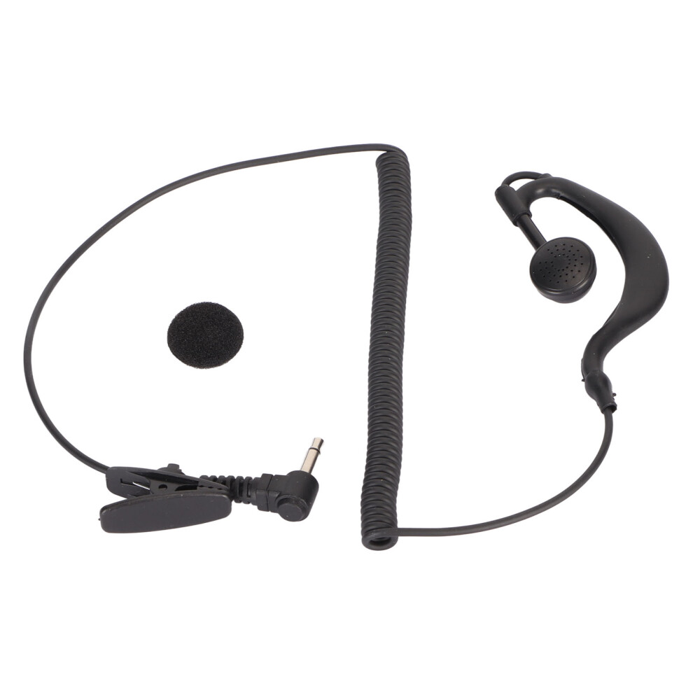 3.5Mm Walkie Talkie Headset Earpiece Clear Sound For Radios Black 604725126825