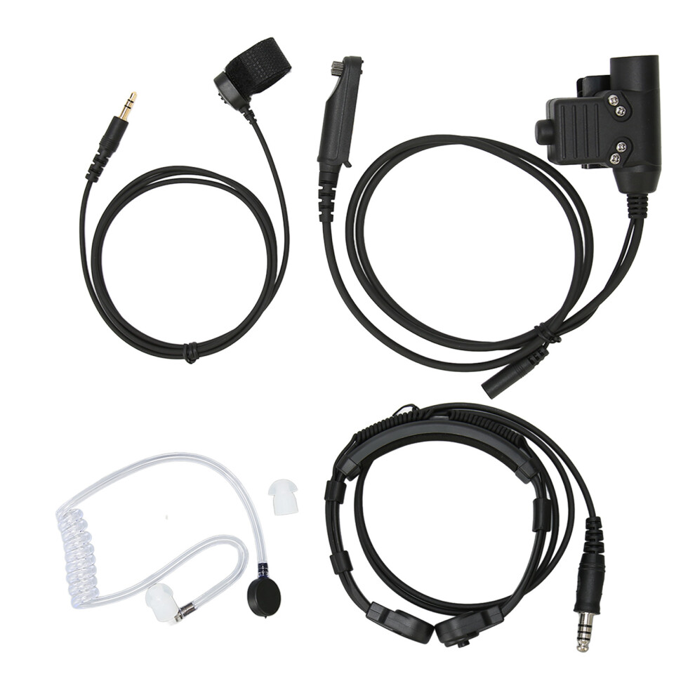 Throat Mic Headset 7.1Mm Ptt Adapter For Baofeng Uv-9R 604725128966