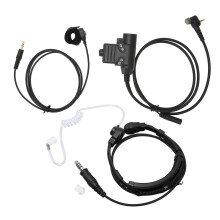 7.1mm Throat Mic Headset Telescopic PTT for Motorola MTH600 MTH650
