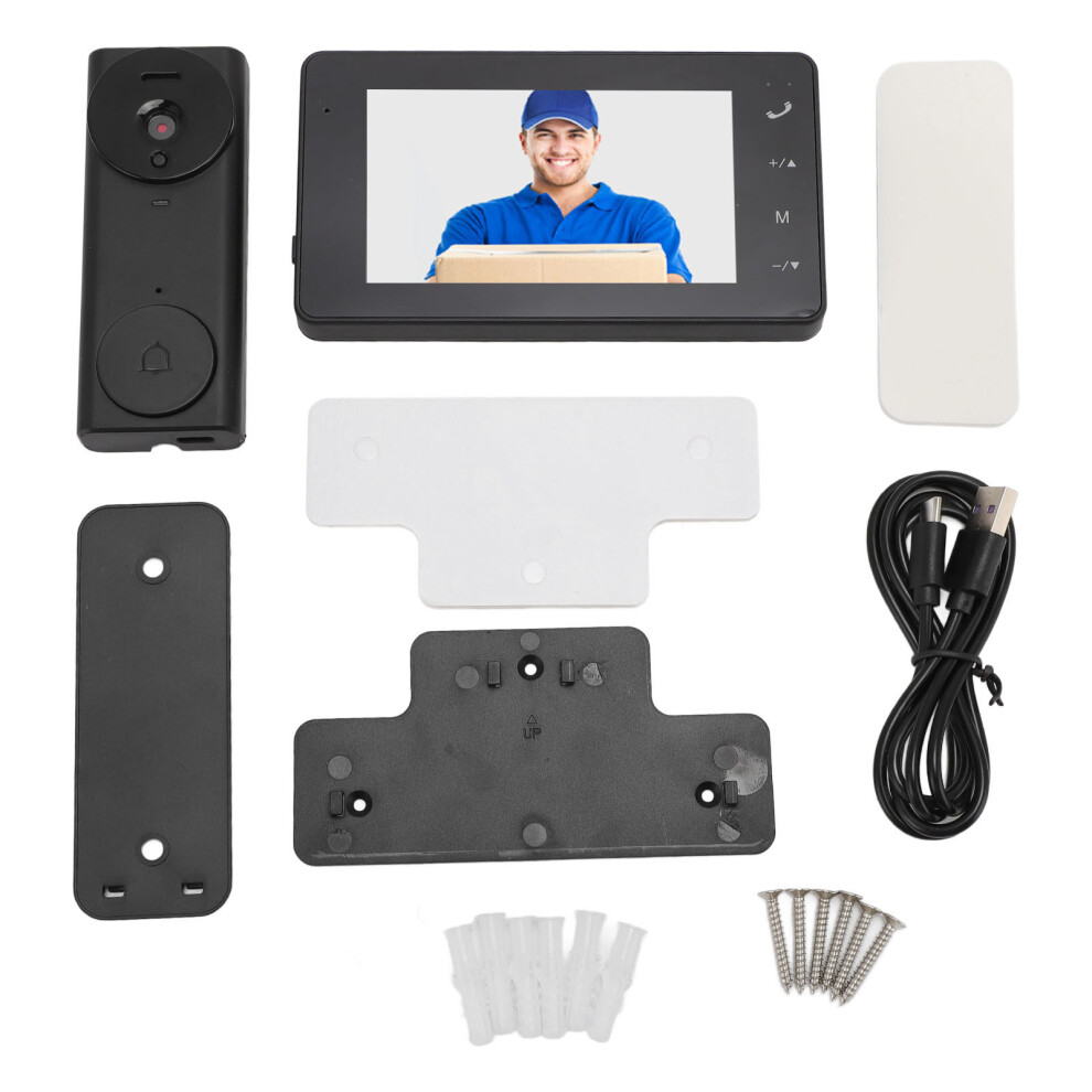 Wifi Video Intercom 8Mp 1080P 170 2-Way Night Vision Doorbell 643505072549