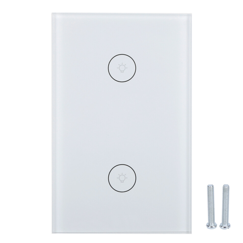(White) Intelligent Touch Light Switch Wifi App Voice Control 10A 110-240V 604725144485