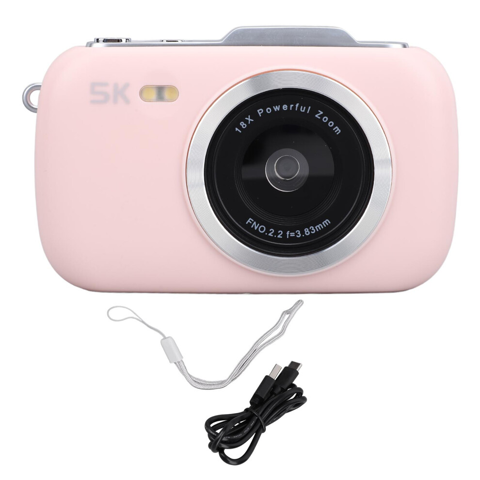 ( ) Compact Camera 5K 80Mp 18X Zoom 2.8 Inch Ips Light/Red/White 643505072891