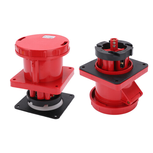 (3P+E 4Pin) 2x Industrie-Steckdose 125A 3-Phasen IP67 1