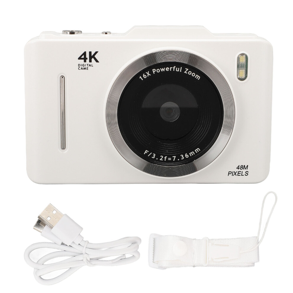 (128Gb) Digital Video Camera 2.8In 4K 48Mp 16X Zoom Vlogging Recorder 128Gb 643505073232