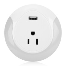 (US Plug) Smart-Steckdose mit App, Timer, USB & Nachtlicht 100-240V
