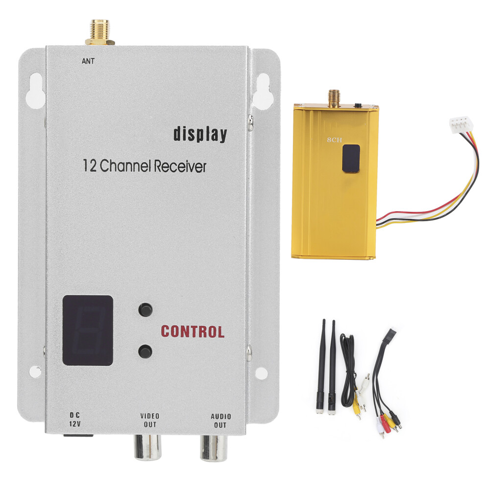 1.2G 1.5W Wireless Video Audio Transmitter Receiver High Sensitivity 604725150370