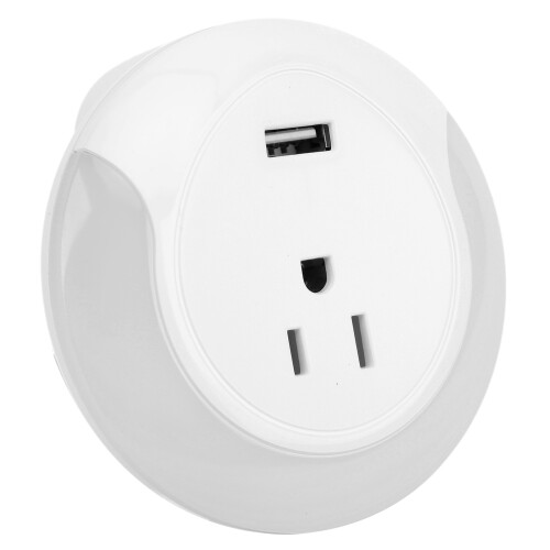 (US Plug) Smart-Steckdose mit App, Timer, USB & Nachtlicht 100-240V 1