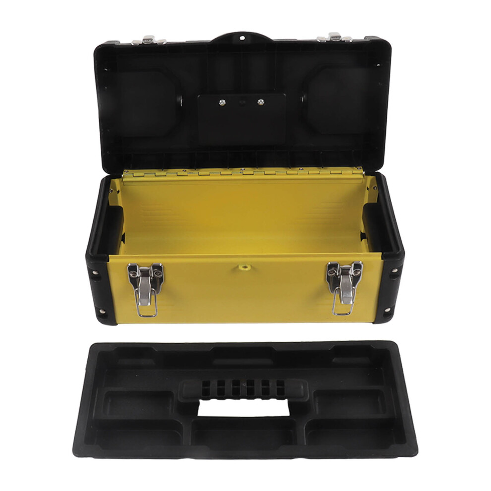 Tool Box 15.6Inch Double Layer Organizer With Removable Tray 604725093486