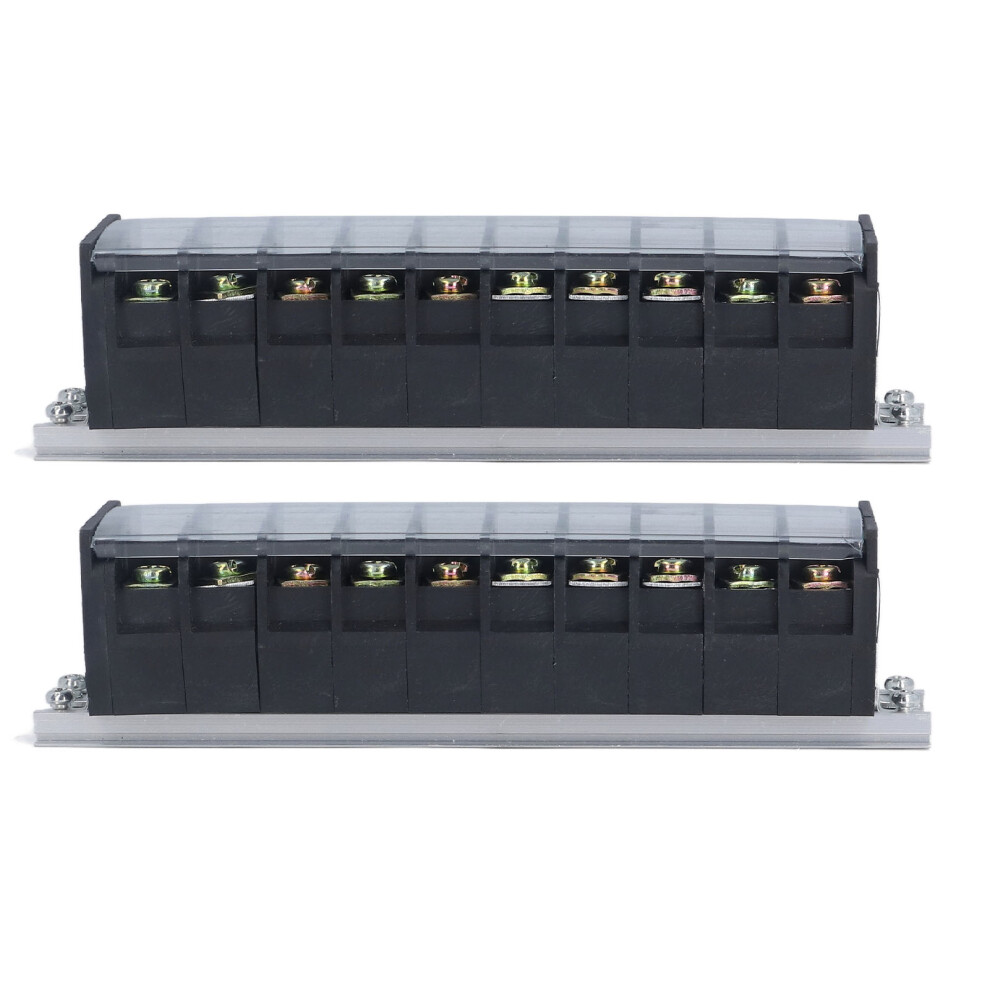 (10 Positions) 2 Pcs Terminal Block 30A 660V Dual Row 15 Positions 604725093752