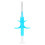 Glas-Mikrochip-Transponder 1,4x8mm mit Spritze 2