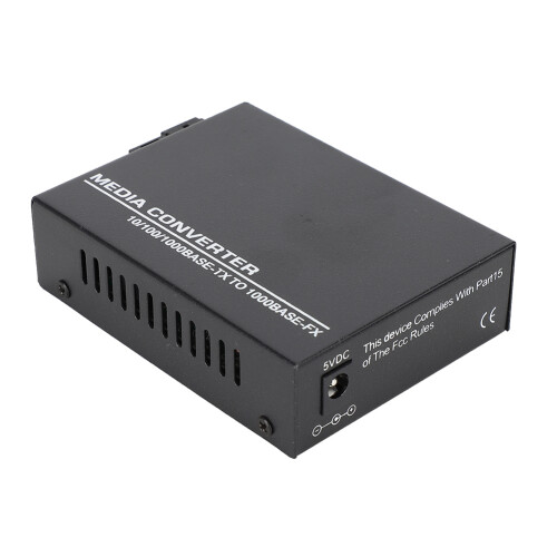 (UK) 1000Mbps Ethernet Glasfaser-Media-Converter Single Mode 1