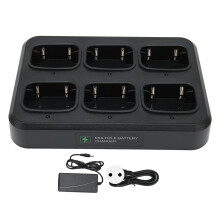 (EU Plug) 6 Way Walkie Talkie Charging Base for MD-390 MD-398 MD-368 MD-580
