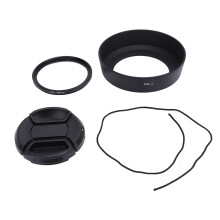 49mm Lens Hood UV Filter Cap Kit for F35mm F2 F35mm F2.8