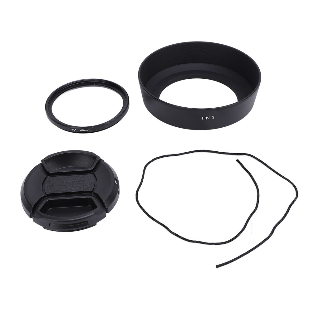 49Mm Lens Hood Uv Filter Cap Kit For F35mm F2 F35mm F2.8 643505074482