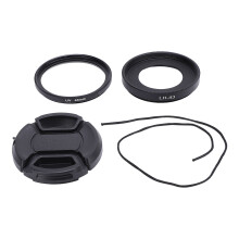 Lens Hood 43mm HD UV Filter Hat Set for EF M 22mm F2 STM