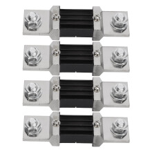 (500A) 4pcs 75mV DC Current Shunt Resistor Manganese Copper Alloy 500A