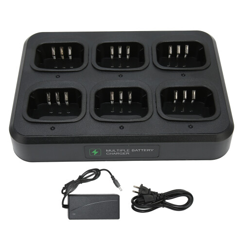 (US Plug) 6 Way Walkie Talkie Charging Base for BF-UV5R