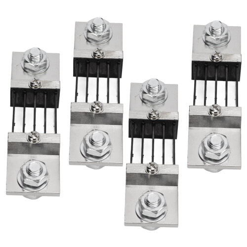 (500A) 4x 75mV DC Shunt Resistor Manganin 500A 1