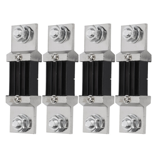 (500A) 4x 75mV DC Shunt Resistor Manganin 500A 2
