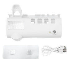 Wand-Zahnbürstenhalter UV-Reiniger Auto-Zahnpasta Spender bohrenfrei