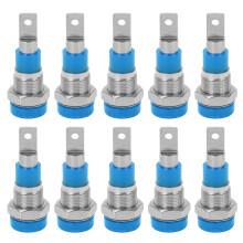 (Blue) 10 Stk 4mm Bananenstecker rot (hochleitend)