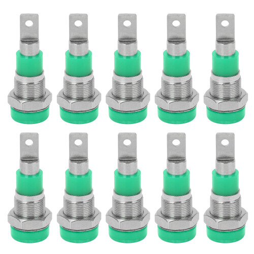 (Green) 10 Stk 4mm Bananenstecker rot (hochleitend)