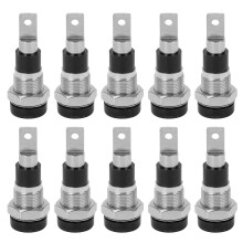 (Black) 10 Stk 4mm Bananenstecker rot (hochleitend)