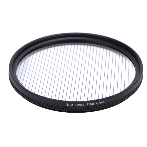 (Blue) 67mm Optical Glass Streak Filter Gold with Storage Box