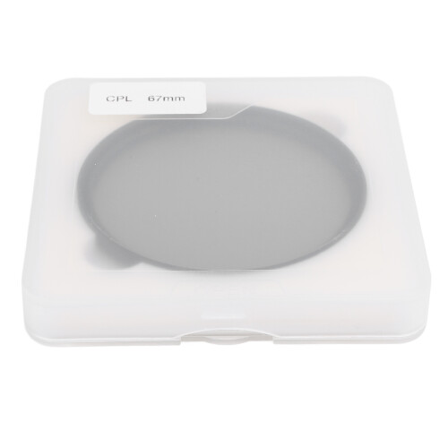 67mm CPL Circular Polarizer Filter HD Optical Glass Aluminum Frame