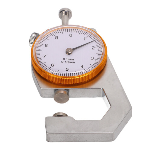 Dickenmessgerät 0-10mm Rundzifferblatt für Papier Leder 2