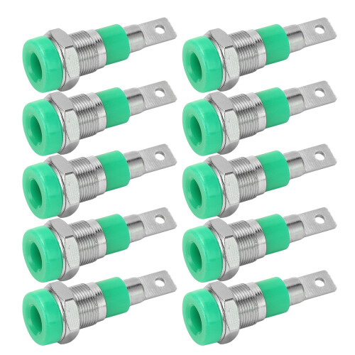 (Green) 10 Stk 4mm Bananenstecker rot (hochleitend) 1
