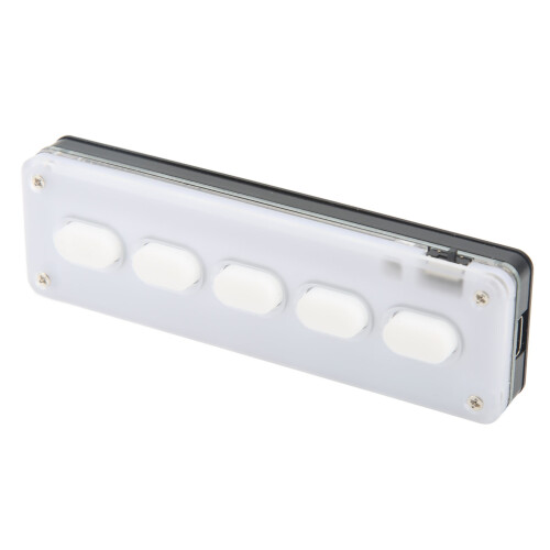 Bluetooth USB Mini 5 Key Mechanical Gaming Keyboard White for PC 2