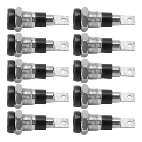 (Black) 10 Stk 4mm Bananenstecker rot (hochleitend) 2